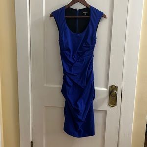 le chateau blue body hugging dress